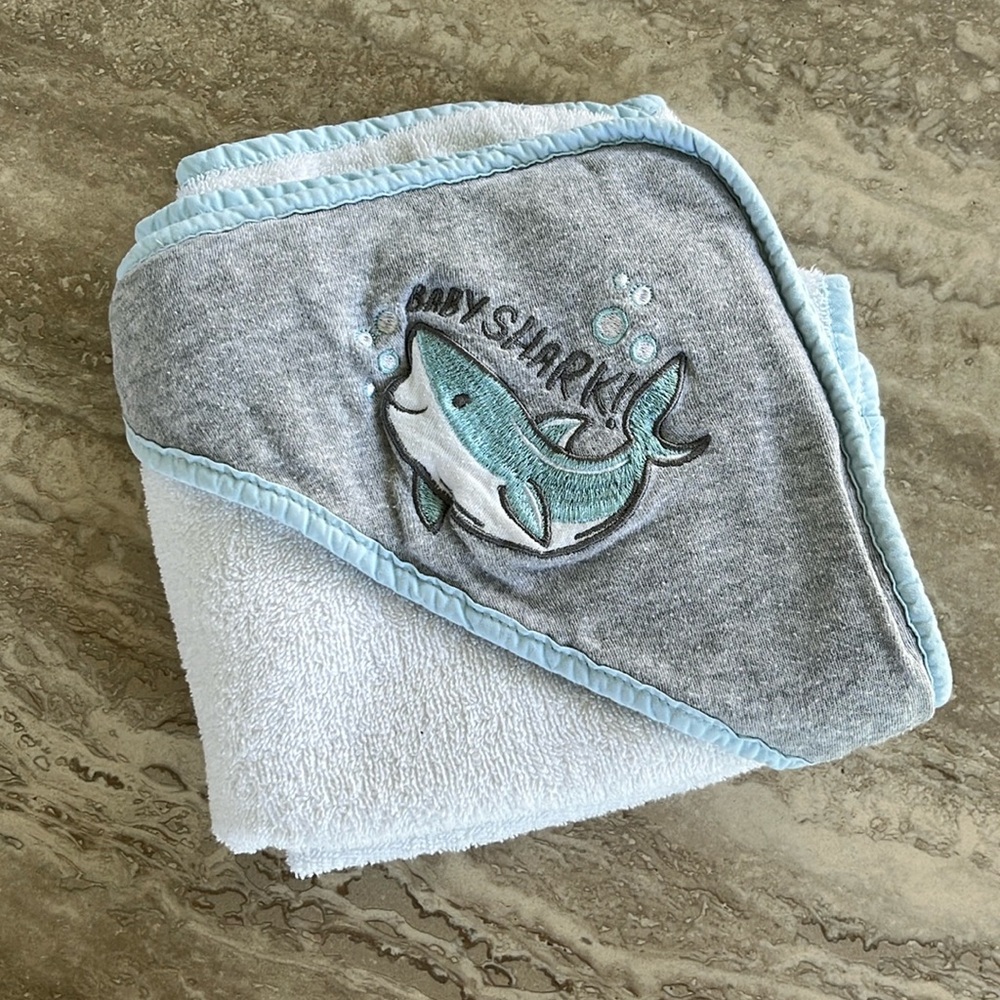 Baby hooded bath towel